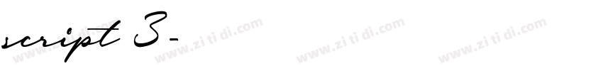 script 3字体转换